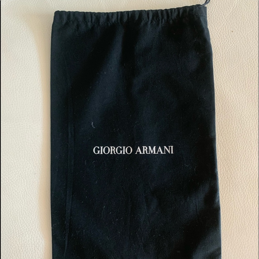 New Giorgio Armani Drawstring Dust Bag. 14.5”/9”. Cotton. Price fixed